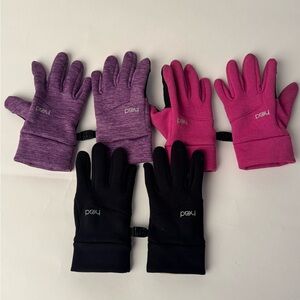 Head Kids Gloves Set - Purple, Pink, Black